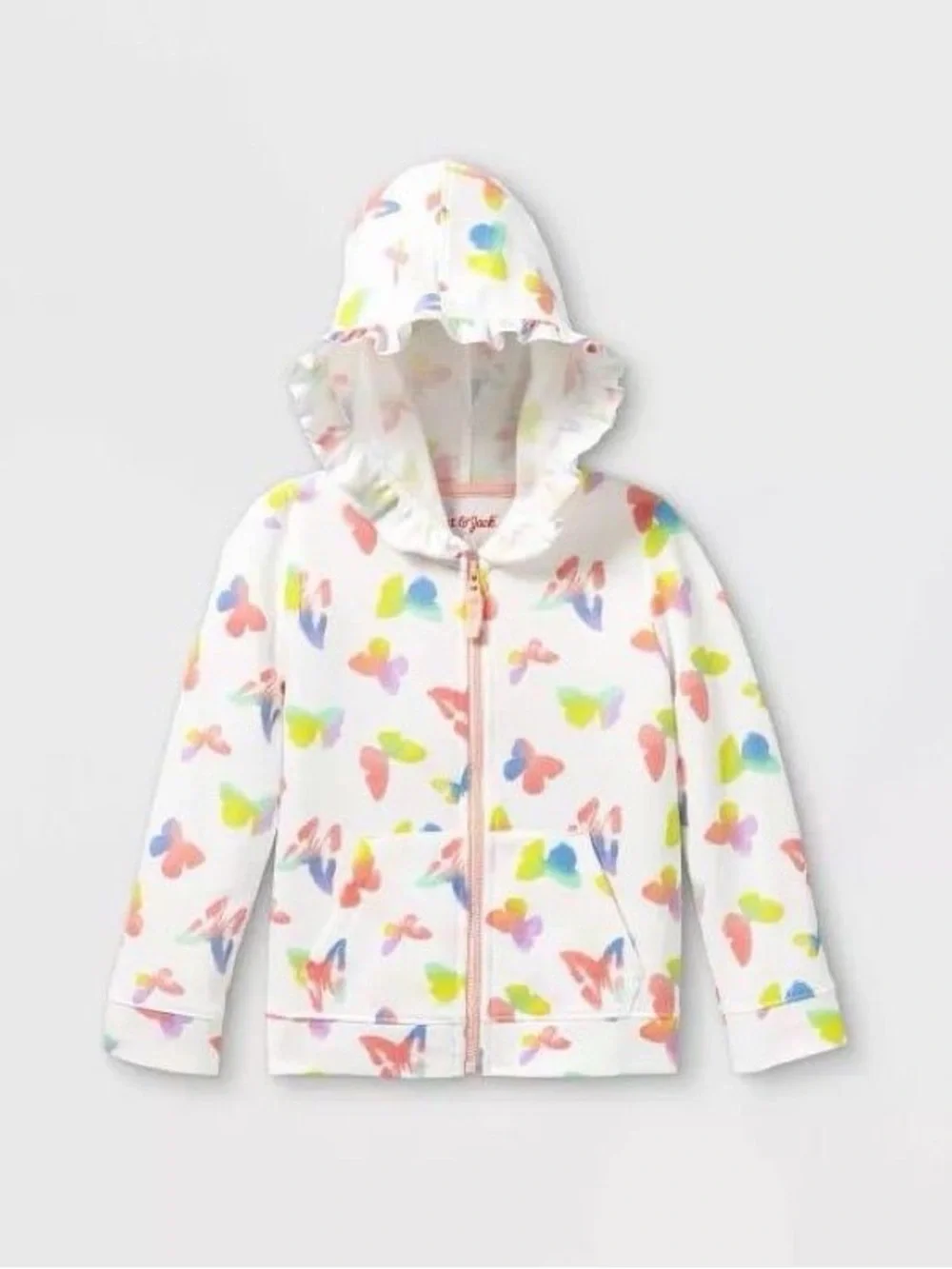 Cat & Jack Butterfly Zipper Hoodie - 12 M